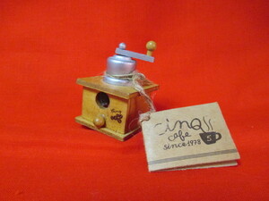 ★ CINQ CAFE 5 ・ SANC CAFE Coffee Mill Pencil Sharper New Miniature Miniature