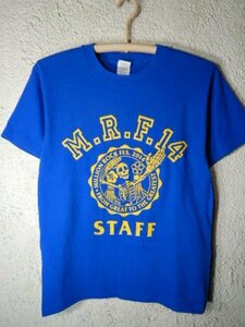 n7263　M.R.F.14 ミリオン　ロック　フェスティバル　2014　百万石音楽祭　STAFF　tシャツ　人気　送料格安