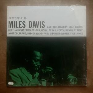 レアグリーンカバー シュリンク付 Miles Davis And The Modern Jazz Giants John Coltrane Thelonious Monk Kenny Clarke Red Garland