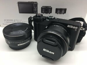 【9】Nikon ニコン Nikon1 J5 ダブルレンズキット ミラーレス 一眼カメラ 18.5mm 1:1.8 10-30mm 1:3.5-5.6 VR 動作品