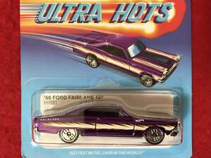 イオン限定 ホットウィール ’66 FORD FAIRLANE 427 紫メタ HotWheels フォード フェアレーン ULTRA HOTS ウルトラホット 未開封 即発送