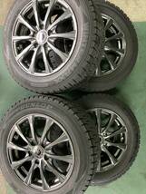 YS)中古アルミ・スタッドレス WEDS AIRNOVA 16×6.5J+55 114.3/5H ダンロップ ウィンターマックスWM02 205/60R16 4本_画像1