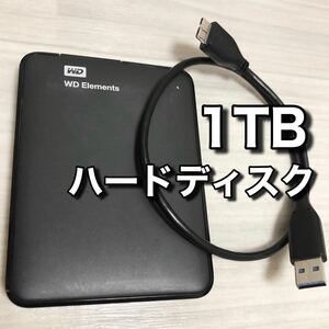 WD HDD ポータブル ハードディスク 1TB USB3.0 WDBUZG0010BBK-JESN