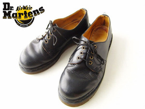 訳あり Dr.Martens 英国製 ドクターマーチン 4ホール 黒 UK7 26cm プレーントゥ シューズ メンズ 靴 d137-32-0042