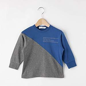 ラスト　新品　THE SHOP TK(Kids) 蛍光切替ロンT　ブルー(592)　14(140cm)　定価2189円