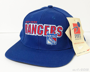 [NHL/ new goods ] team Logo cap ( New York Ranger s)[Sports Specialties/ sport special li tea z]'90sVintageDeadstockSnapb