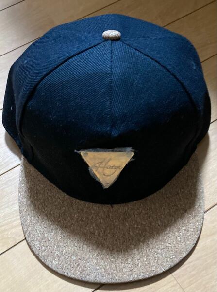 キャップ 野球帽 つば　コルク 帽子 黒　デザイン帽子　ブラック　ベージュ　黄土色　コルク帽　