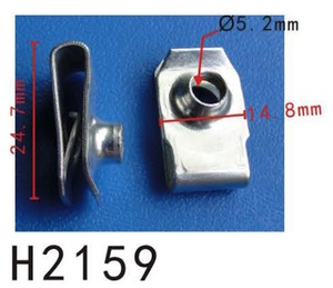 メタルクリップナット　 トヨタ系　穴径6mm PF-H2159