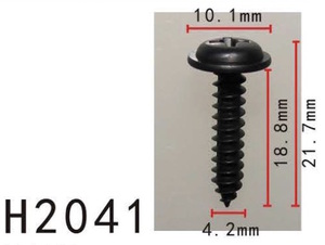 メタル タッピングスクリュー 汎用 ネジ径4.2mm 長さ18.8mm PF-H2041