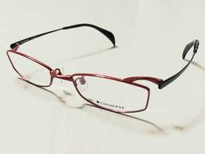新品　CONVERSE　コンバース　ブランド　メガネ　眼鏡　高級感　オシャレ　上品　赤色