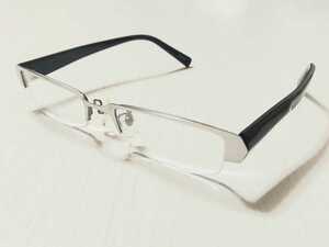 新品　メガネ　眼鏡　高級感　オシャレ　上品　ハーフリム　かっこいい　NO9176