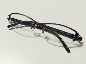 新品　i-D Tokyo メガネ　眼鏡　高級感　オシャレ　上品　ハーフリム　チタン　COL.2