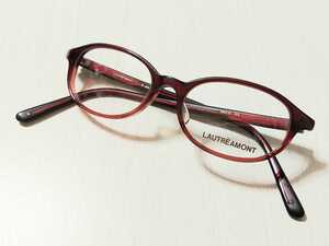 新品　LAUTREAMONT　ロートレ・アモン　メガネ　眼鏡　高級感　オシャレ　上品　セルフレーム　赤色