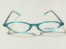 新品　marie claire　マリ・クレール　日本製　メガネ　眼鏡　高級感　オシャレ　上品　セルフレーム ブルー_画像6