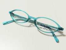 新品　marie claire　マリ・クレール　日本製　メガネ　眼鏡　高級感　オシャレ　上品　セルフレーム ブルー_画像1