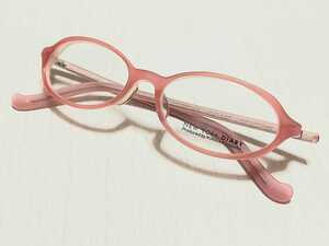 新品　New York DIARY ニューヨークダイアリー　藤原紀香　メガネ　眼鏡　高級感　オシャレ　上品　セルフレーム　ピンク　軽い