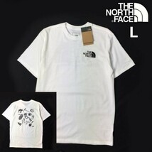 1円～!売切!【正規新品】THE NORTH FACE◆S/S NOVELTY GRAPHIC 3 TEE◆半袖 Tシャツ US限定 キャンプツール 男女兼用 登山(L)白 180902-13_画像3