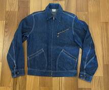 極上・真紺 60s初期 Lee 91-B 36 デニムジャケット 91B 菱形タロン ビンテージ ヴィンテージ オリジナル jelt denim リー_画像2