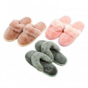  mouton slippers 3 pair collection ( beige * green * rose ) DL8160903P