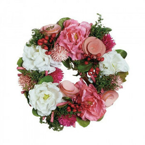 ..(SAIKA) Wreath( lease ) Artifical & Natural Wreath pink Bloom SS CXO-923SS