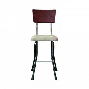 ルネセイコウ 日本製 折りたたみ椅子 フォールディング アッシュウッドチェア ダークブラウン/ブラック AWC-48