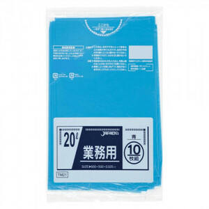 ジャパックス スタンダードポリ袋20L 青 10枚×60冊 TM21