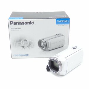【未使用品】 パナソニック Panasonic デジタルハイビジョンビデオカメラ HC-V480MS 32GB内蔵メモリー ホワイト 白 撮影