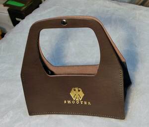 No.IS-002G cow leather made trap bag *3,5mm leather nme leather use *Col.Dark-Brown*75 departure go in.