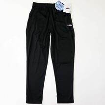 ●送料390円可能商品 フィラ FILA 新品 メンズ 潤COOL 保湿冷感 UVCUT STRETCH ロング パンツ Mサイズ[412345-BK-M]一 四 壱★QWER_画像1