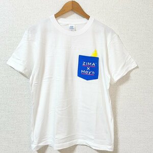 (^w^)ｂ 非売品！バーチャル フェス 数量限定 Tシャツ May’n ZIMA ホワイト メイン ジーマ コラボ アニソン ポケット プリント M