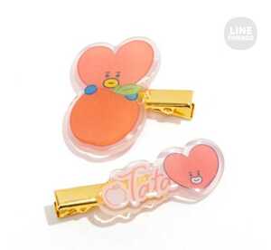 BTS 防弾少年団 BT21公式グッズ LINEフレンズ 前髪クリップセット(フルーツ) TATA テヒョン テテ キムテヒョン V