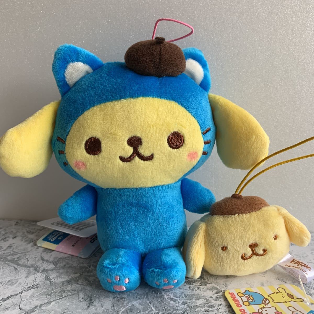 ポムポムプリン ウサハナ ぬいぐるみ マスコット おもちゃ ぬいぐるみ