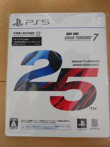PS5　グランツーリスモ7　25周年アニバーサリーエディション　プレイステーション5未使用に近い早期購入限定同梱物とPS4ダウンロード盤は無