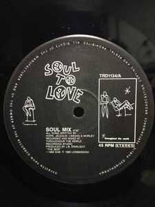 SOUL TO LOVE - SOUL MIX【12inch】1989' UK盤/Ground Beats/Rare