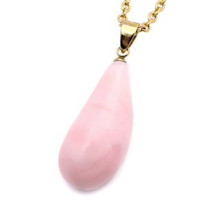 ピンクオパール ペンダント 天然石 ネックレス 1点もの 蛋白石 パワーストーン Pink Opal