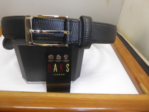 格安　新品　ダックス　　黒皮　ドレスベルト　１００　日本製　タグ付き
