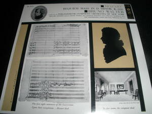 ブルーノ・ワルター モーツァルト レクイエム ゼーフリート レクィエム K.626 ニューヨーク 新規 リマスター オリジナル 紙 美品