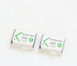 2個セット【SONY NP-BX1】ソニー/1240mAh 互換バッテリー PSE認証 保護回路内蔵 バッテリー残量表示可 リチウムイオン充電池