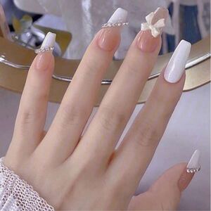 ネイルチップ リボン