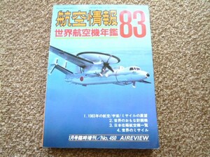 即決☆航空情報　世界航空機年鑑　1983年版　used　送370