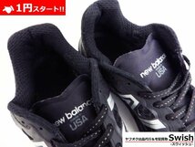 A809●NEWBALANCE ニューバランス●美品 MI950 BN2 米軍 v2 USA製 ミリタリートレーナー 12D 黒●_画像9