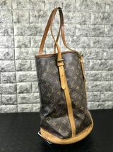 D056★1円スタート/LOUIS VUITTON ルイヴィトン M42236 モノグラム バケットGM バケツ型 トートバッグ ショルダー 肩掛けかばん ブラウン系_画像2