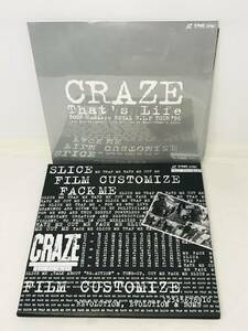 【2 LD】 CRAZE That's Life FOUR Fuckers ROYAL VIP TURE '96 ＆CRAZE「FILM CUSTOMIZE」 (盤面 /ジャケ : M /M ) 
