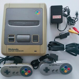 起動確認済み スーパーファミコン 本体 SFC 任天堂 ゲーム アダプター ケーブル コントローラー SHVC-001 セット