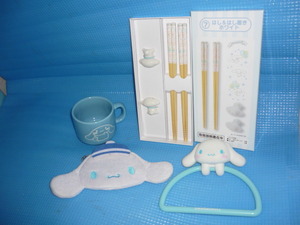 E* unused * not for sale * per lot / Cinnamoroll lot chopsticks & chopsticks put white . mug other 4 point 