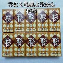 10本　ひとくち栗ようかん　桜井甘精堂　栗ようかん　栗羊羹　くりようかん_画像1