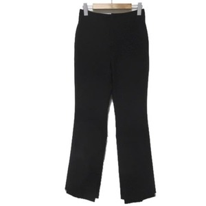 ミラオーウェン Mila Owen パンツ センタープレス裾段差ベンツパンツ 09WFP204213 黒 ブラック ストレッチ 0 XSサイズ相当 小さいサイズ
