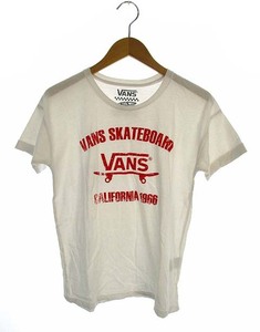 バンズ VANS フリーズマート FREE'S MART トップス Tシャツ カットソー プルオーバー 半袖 ロゴ プリント 131-6169016 ホワイト レッド 白