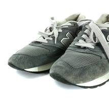 ニューバランス NEW BALANCE M998CH スニーカー スエード 27cm グレー ■AD /AK16 メンズ_画像6