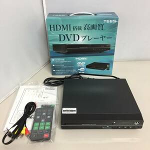 ●TEES HDMI端子付 DVDプレーヤー DVD-H225-BK ティーズ　【22/0511/06